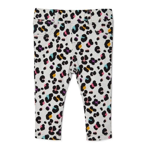 Baby Girl Multi Coloured Leopard Print Jeggings