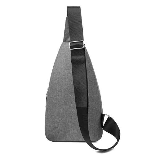 Unisex Messenger Crossbody Chest Bag- Grey