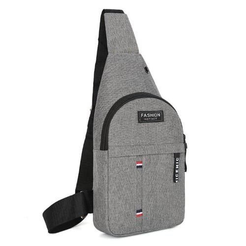 Men Cross Body Messenger Bag- Grey