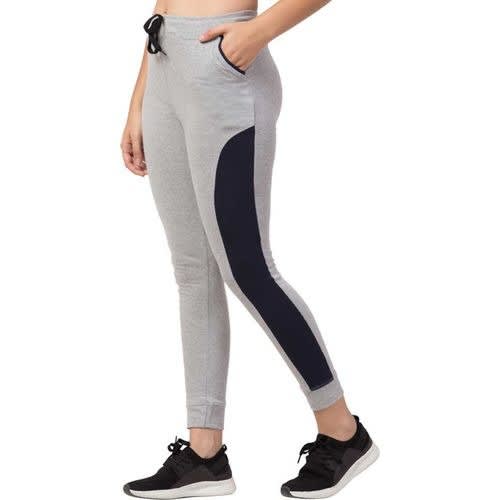 Joggers For Ladies- Grey & Black