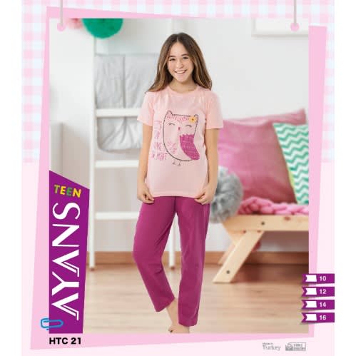 Pyjamas For Girls  10-16yrs