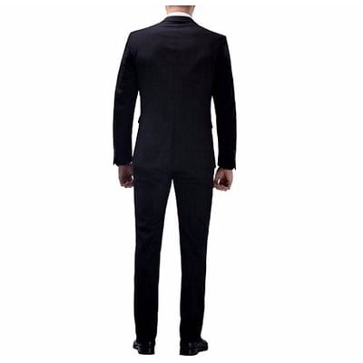 Smart Fitted Corporate Office Suit - Black