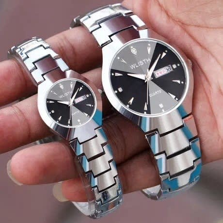 Wlisth Couple Wristwatch- Silver