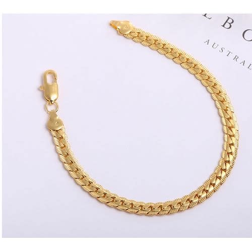 Unisex Crystal Rhinestone Casual Wrist Watch With Bracelet- Gold
