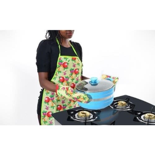 Kitchen Apron With Mitts