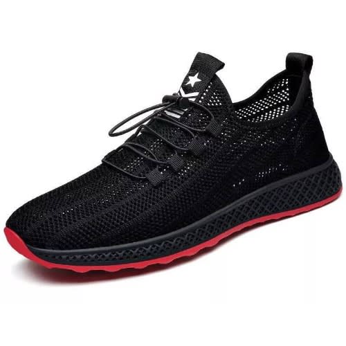Men's Sneakers - Black And Red