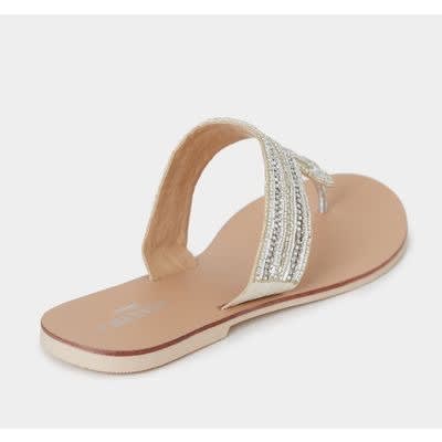 Ladies Slippers -  Silver
