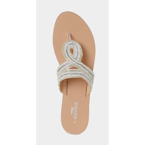 Ladies Slippers -  Silver