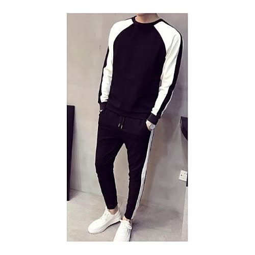 Men's Sweat Shirt & Joggers - Black