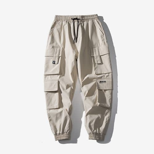 Streetwear Men's Harem Joggers /Cargo Pants - Biege