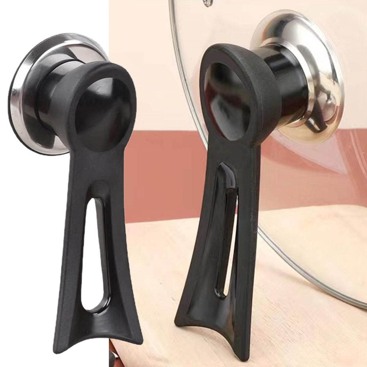Pan Lid Hand Grip Stand Work Pot Cover Hand Grip