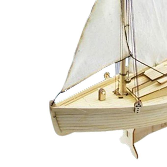 Wooden Sailboat Model Kit Assembly Puzzle Boat For Bedroom Living Room