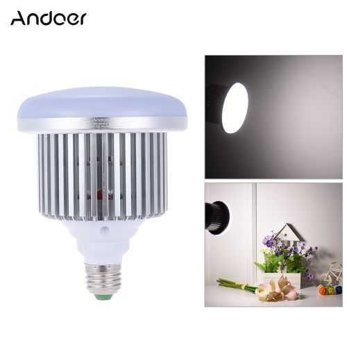 Andoer 50W 5500K 72 Beads E27 Socket Photo Video Studio