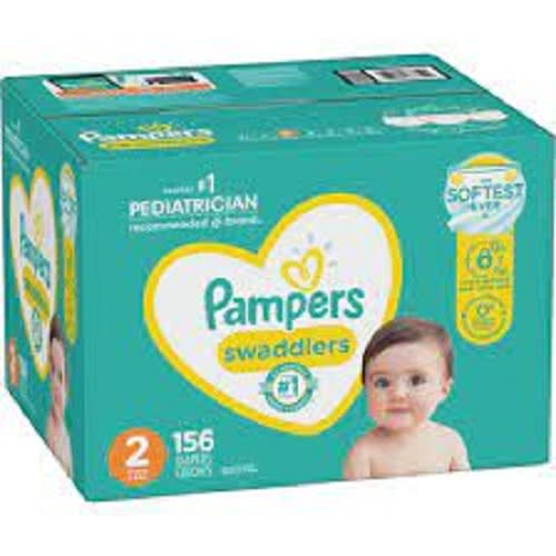 Pampers Swaddlers Diapers, 2 156