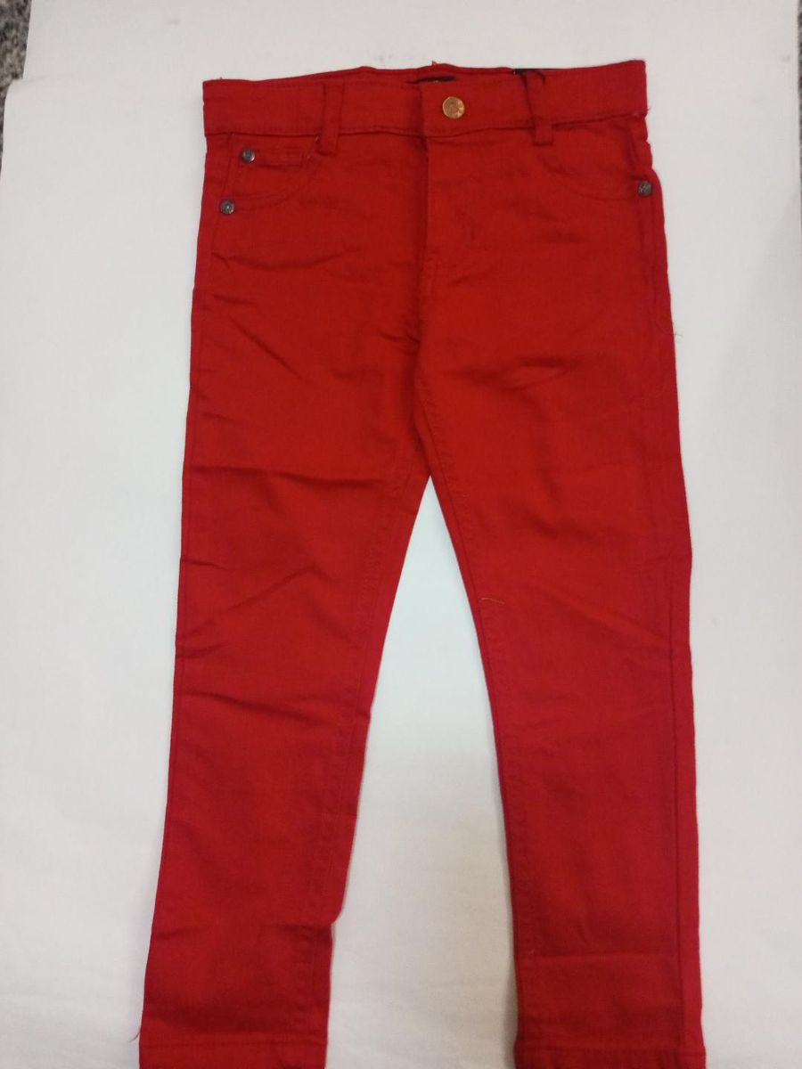 Boy's Chinos Trouser -red