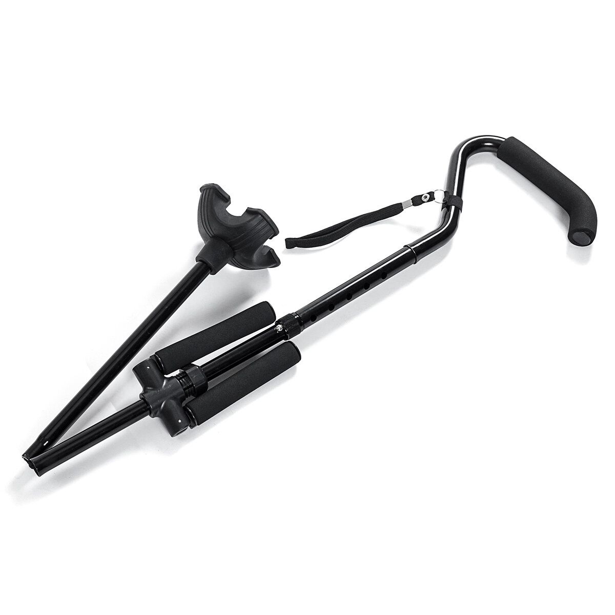 Adjustable Height Walking Stick Elderly Get Up Standing Assistant Handle Cane !