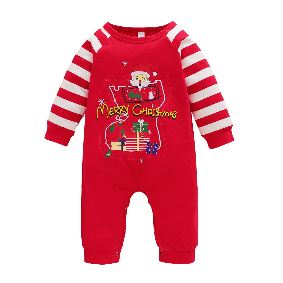 Newborn Baby Boy/Girl 1st XMAS Costumes Cute Santa Claus Design Jumpsuit