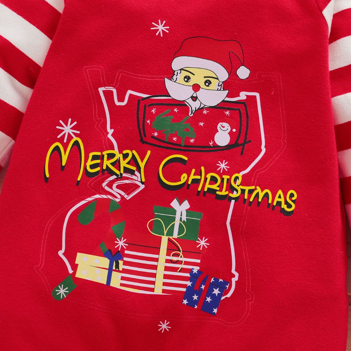 Newborn Baby Boy/Girl 1st XMAS Costumes Cute Santa Claus Design Jumpsuit