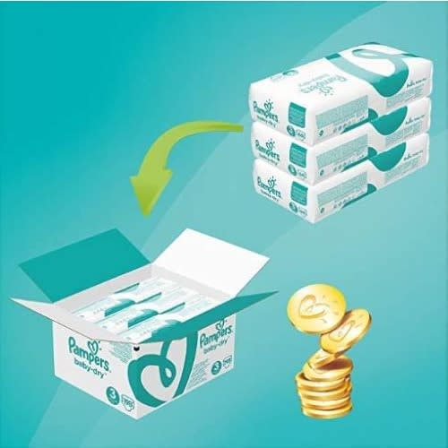 Baby Dry Diapers Size 8 - 15+kg - 100pcs