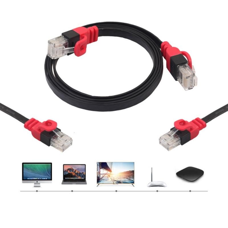 REXLIS Cat6 Gigabit Unshielded Flat Network Cord 50cm 1m to