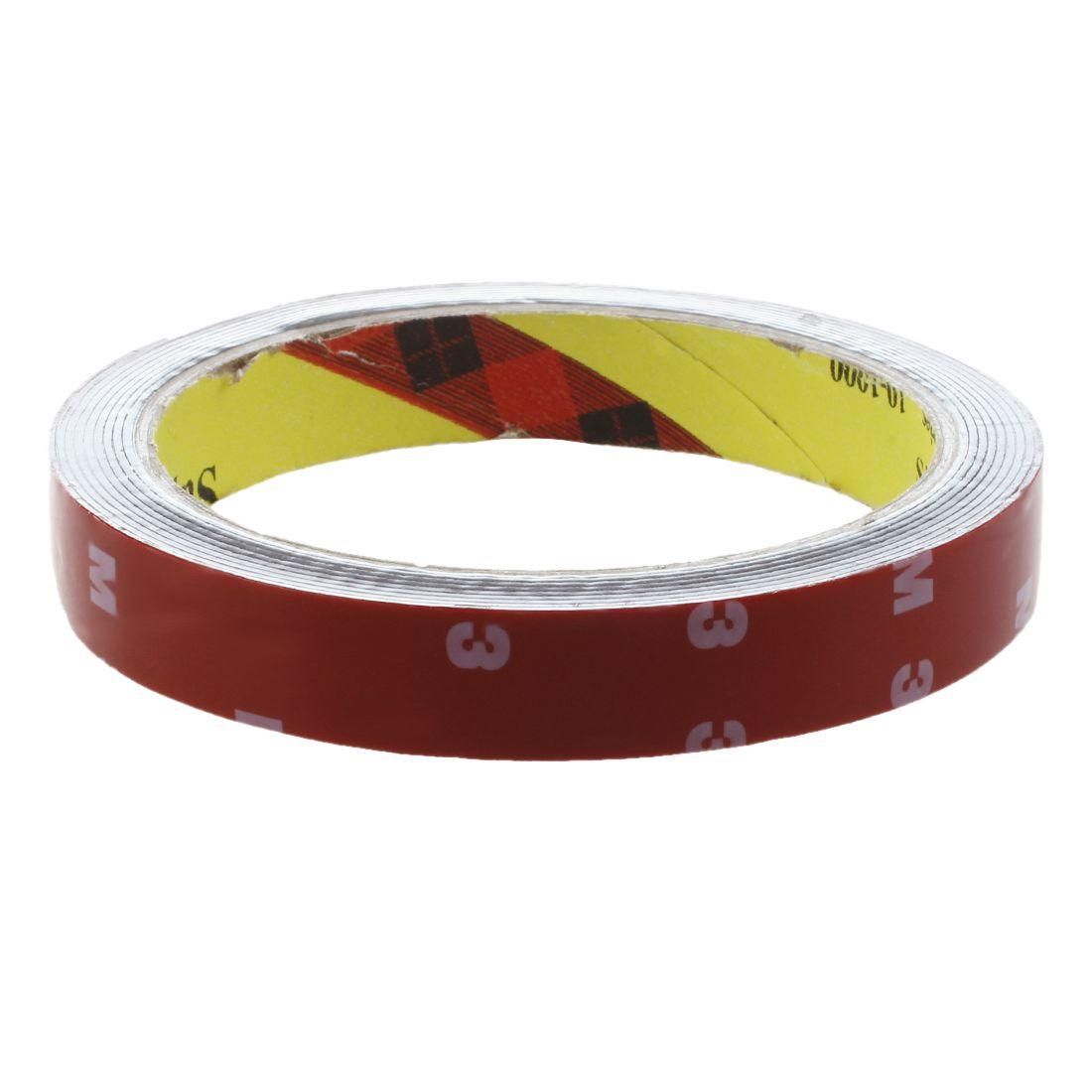 Strong Permanent Double Sided Super Sticky Foam Tape Roll For Vehicle Car Red 15MM*