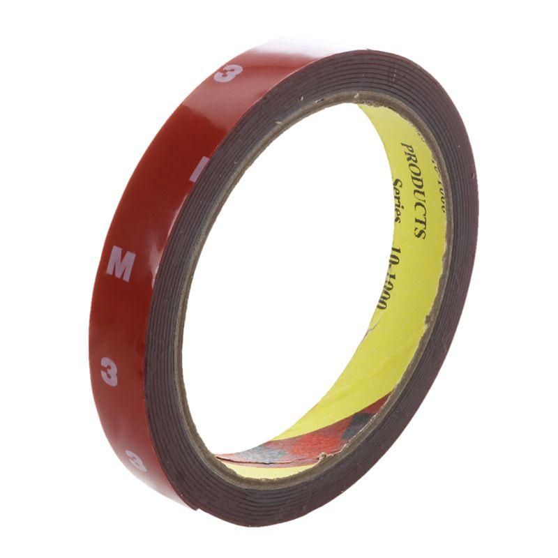 Strong Permanent Double Sided Super Sticky Foam Tape Roll For Vehicle Car Red 15MM*