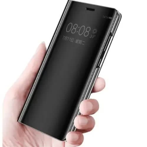 Clear View Flip Case For Redmi 9c - Black