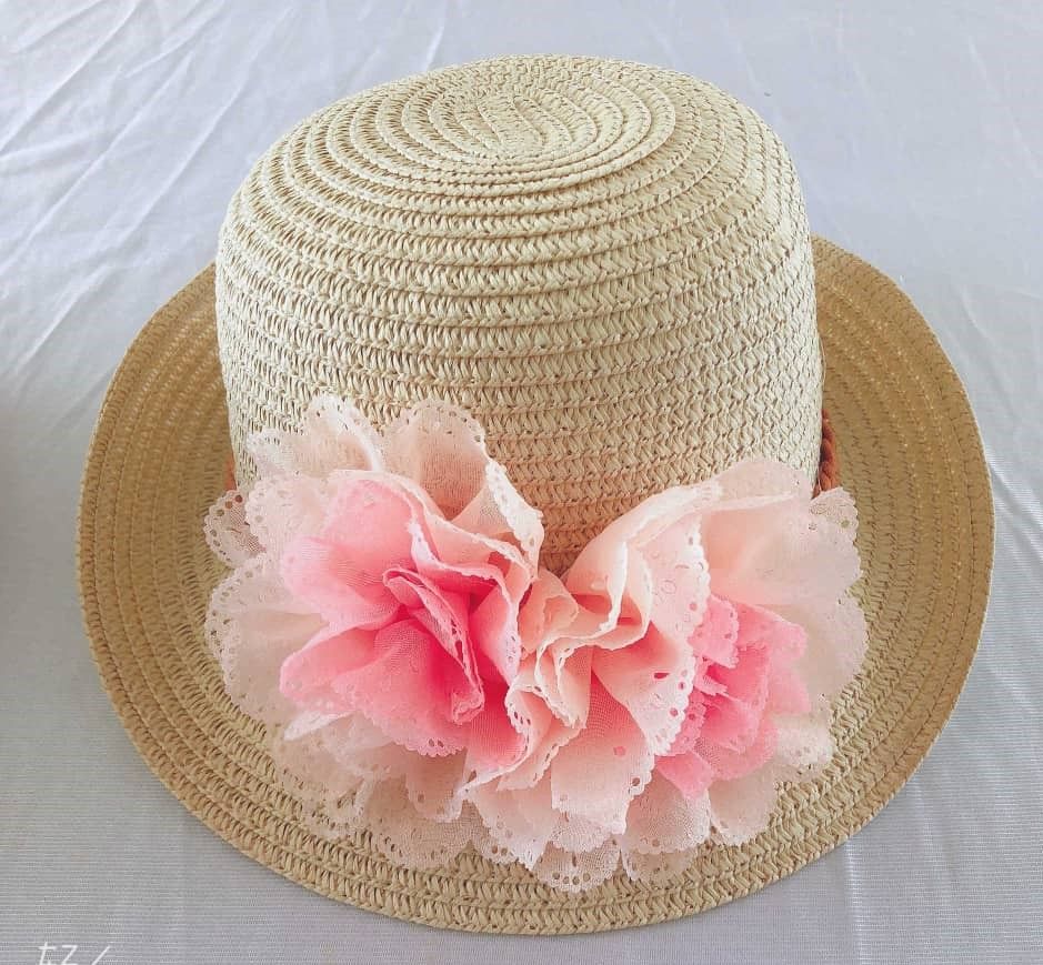 Baby Girl Straw Hat- Cream