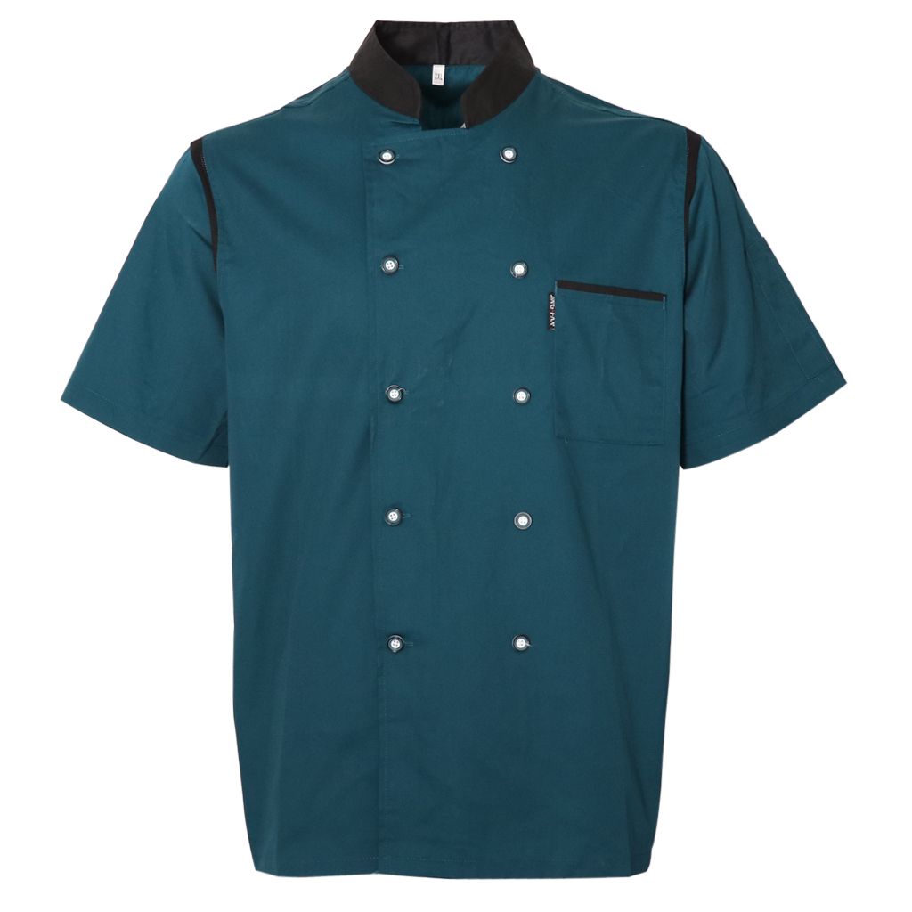 Short Sleeve Chef Overalls Restaurant Cook Uniform XXL