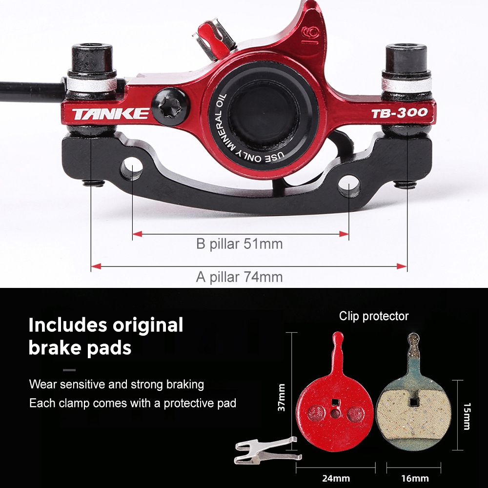 E-Bike Hydraulic Brake Set With 160mm Rotors Front And Rear