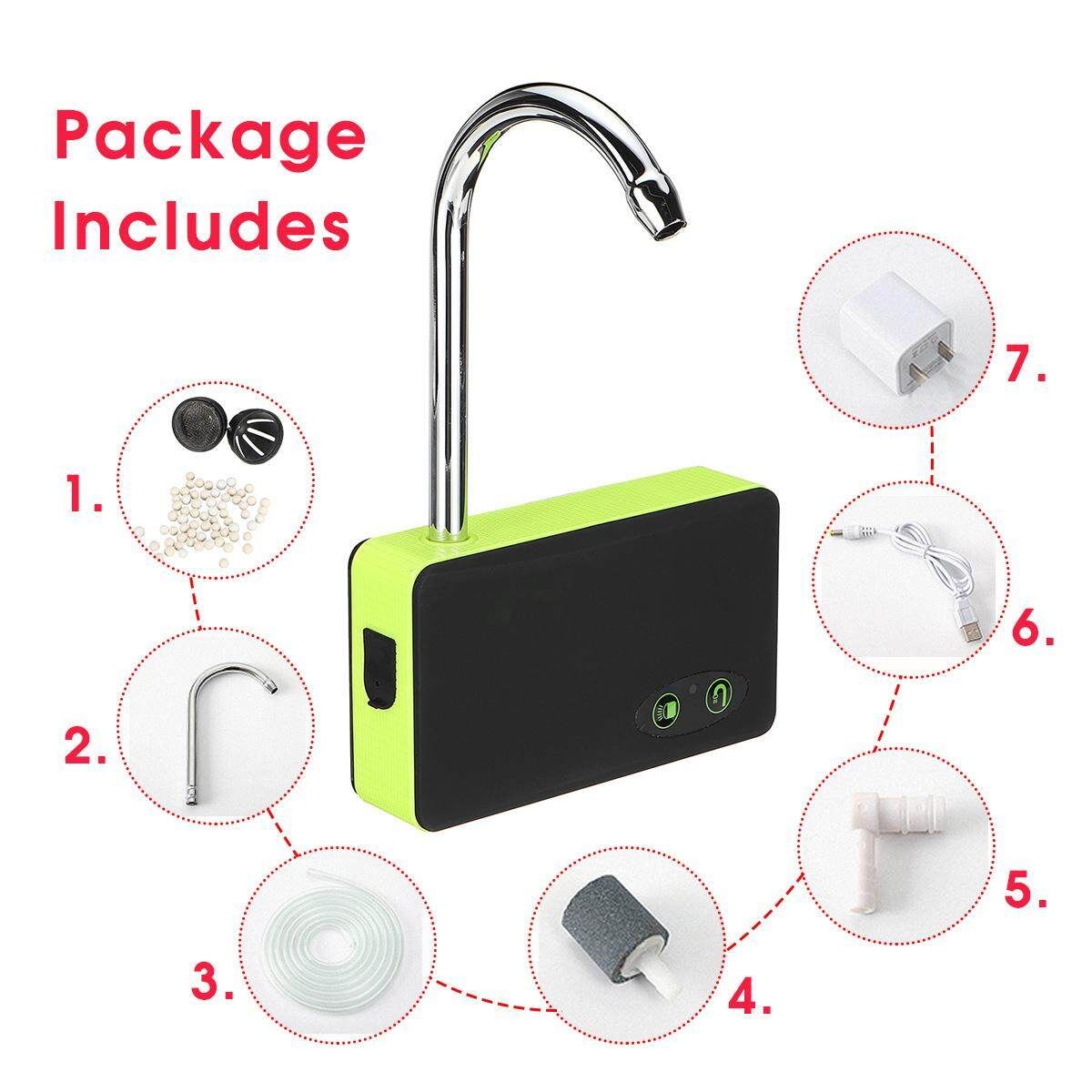 3 In 1 Rechargeable Automatic Water Pump Night Illumination With Hanging Bracket