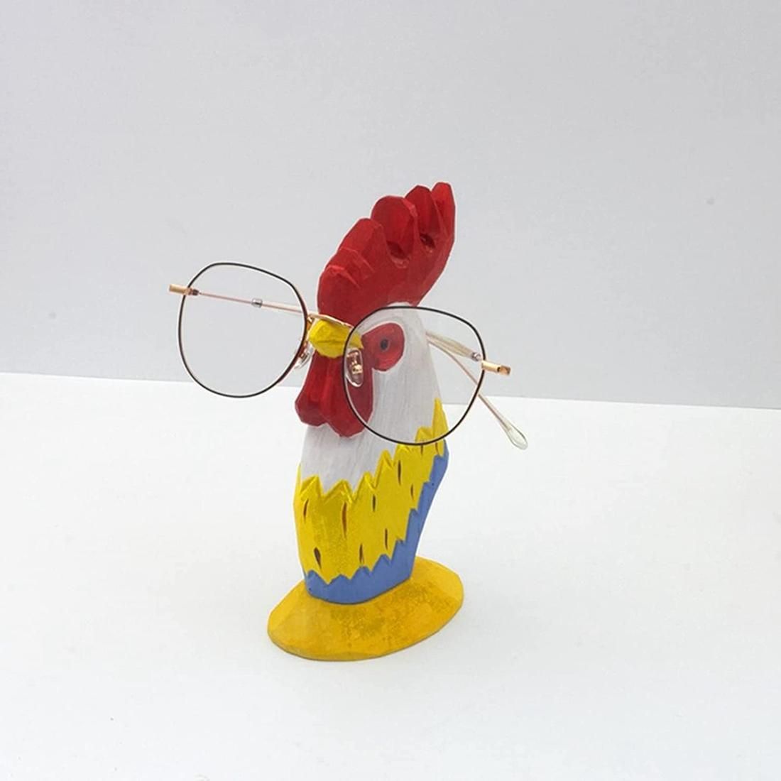 Animal Eyeglass Frame Animal-Shaped Hand-Carved Wooden Eyeglass Frame Eyeglass Frame Rooster
