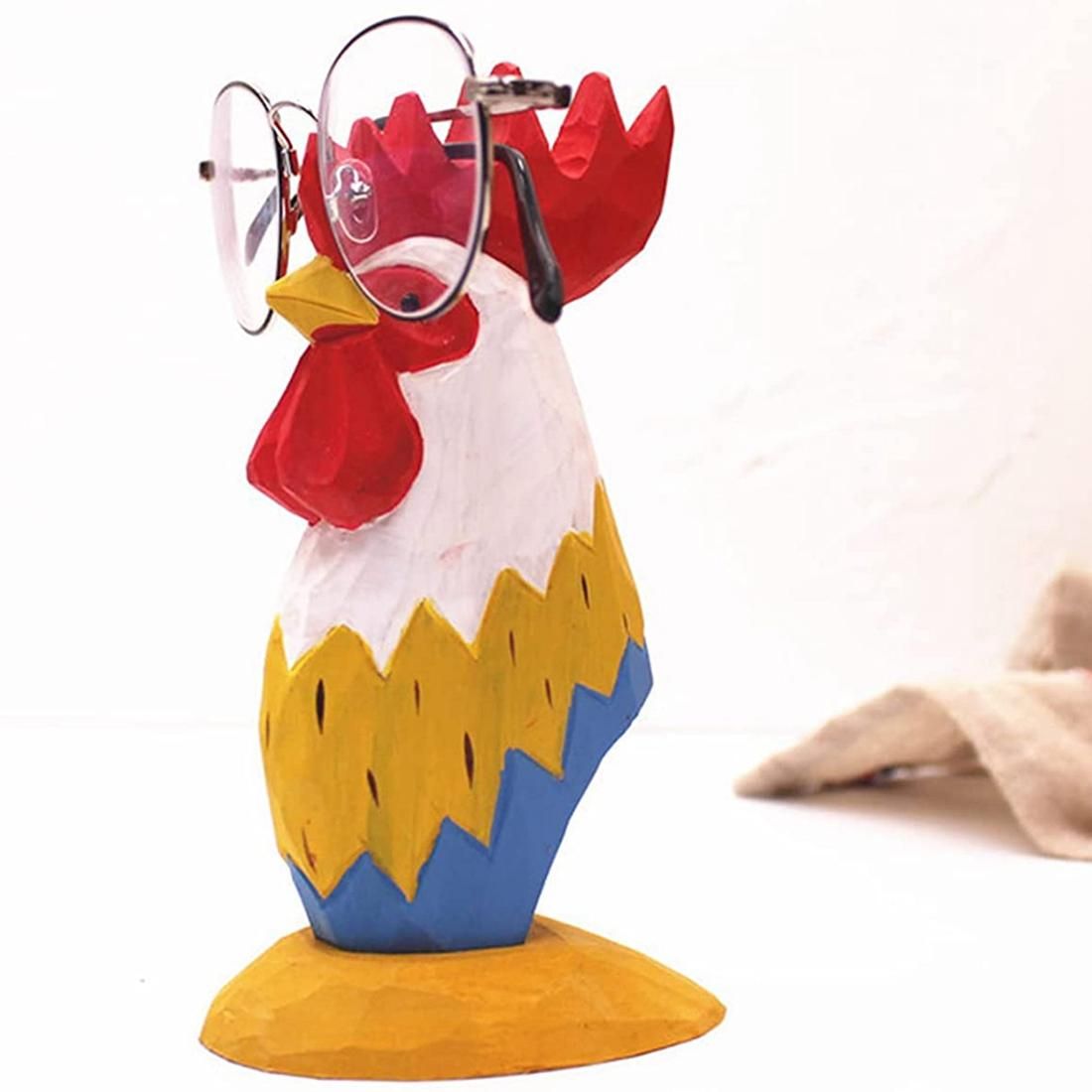 Animal Eyeglass Frame Animal-Shaped Hand-Carved Wooden Eyeglass Frame Eyeglass Frame Rooster