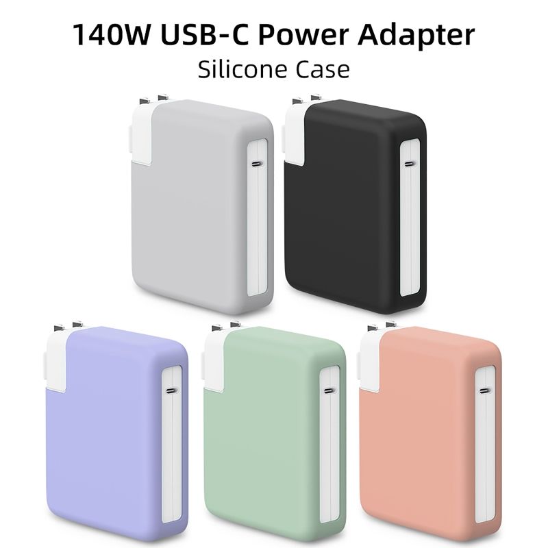 Shockproof Silicone Protective Case For -Apple MacBook Pro 140WAnti-collision Nonslip Charger Sleeve