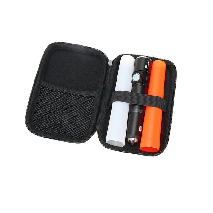 T700 USB  Ar- Harger Qui K   Flashlight Safety Hammer-black