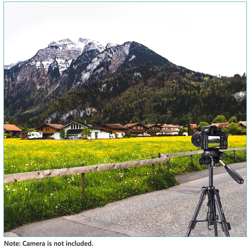 Mini Travel Tabletop Camera Tripod 24 Inches/62 Centimeters, Portable Aluminum With 3-Way Swivel Pan Head For DSLR Camera,Smartphones,DV Video Up To 6.6 Pounds/3 Kilograms (T210)