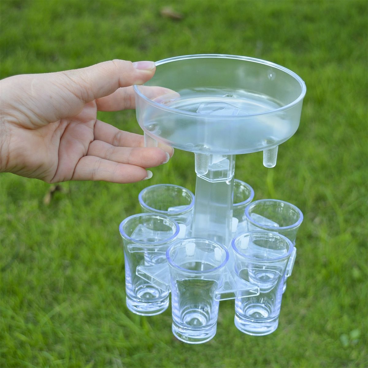 Effective Shot Dispenser Controllable Plastic-Transparent