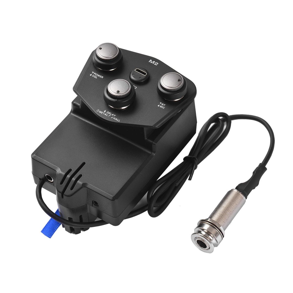 M2 Guitar Resonant Pickup Resonance Sound Pickup for Guitar with 2200mAh Lithium Battery BT Guitar Pickup DIY Kit for Classical & Folk Guitar