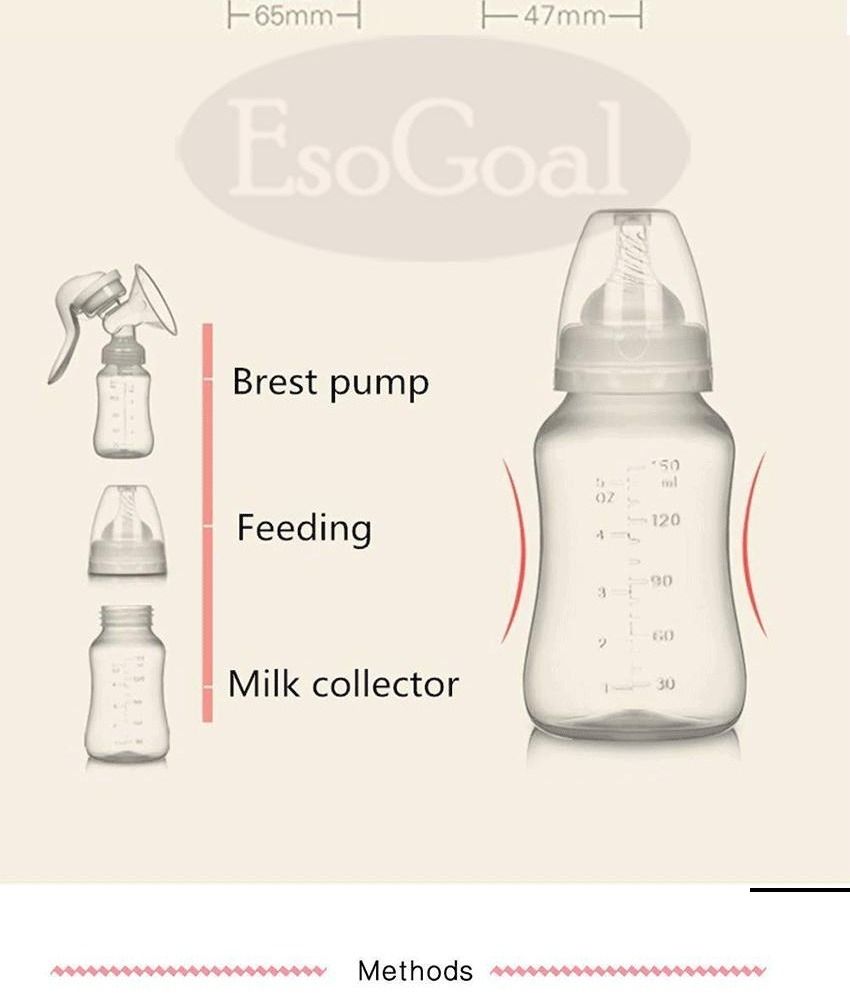EsoGoal Breast Pump Single Manual Food-grade Silicone