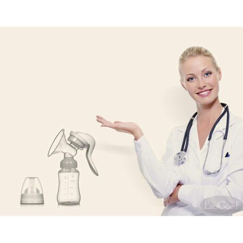 EsoGoal Breast Pump Single Manual Food-grade Silicone
