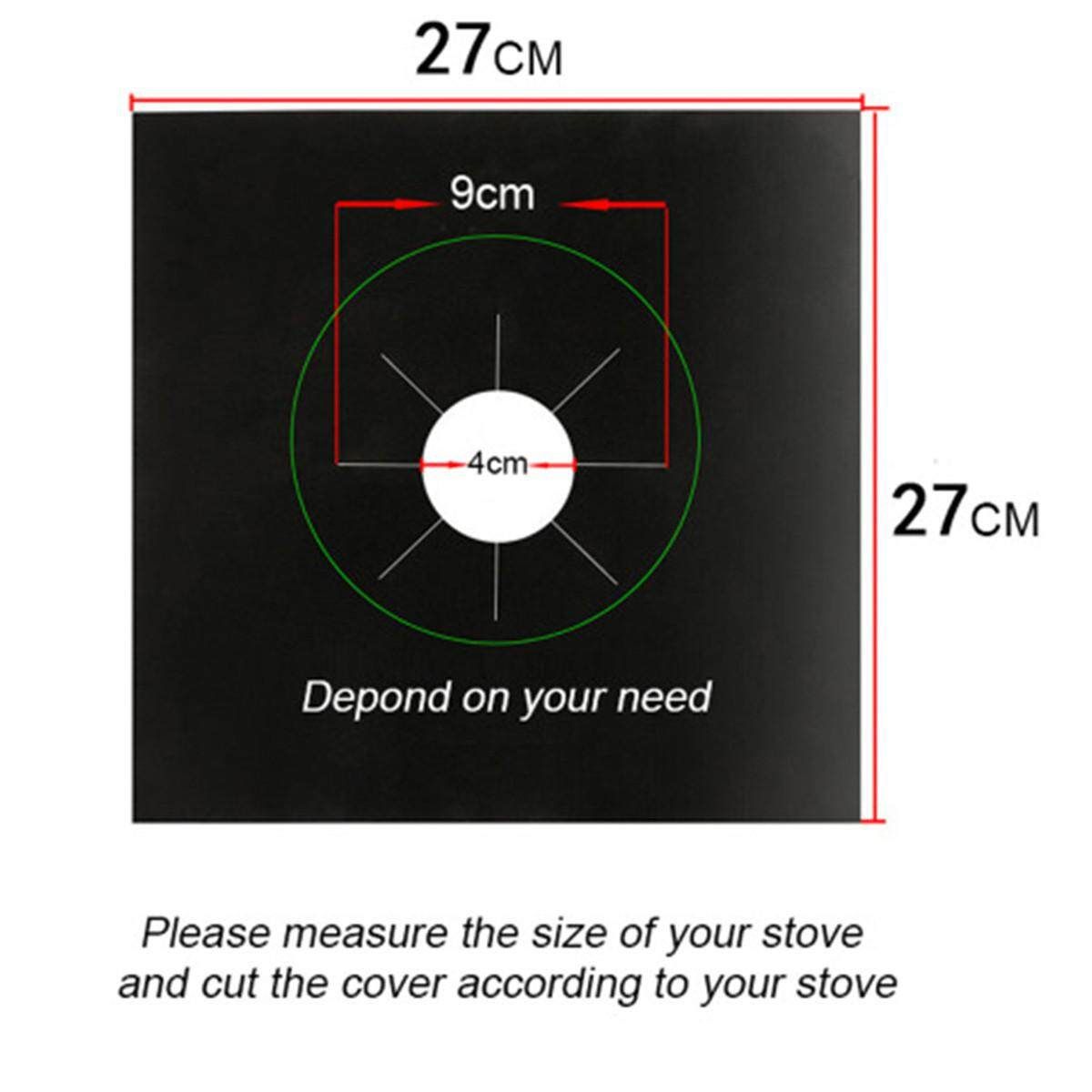 4pcs Gas Stove Protectors Reusable Gas Stove Cover Liner Mat Injuries Protection Trivets Kitchen Specialty Tools Silicone Counter Cover Black 4 Piece