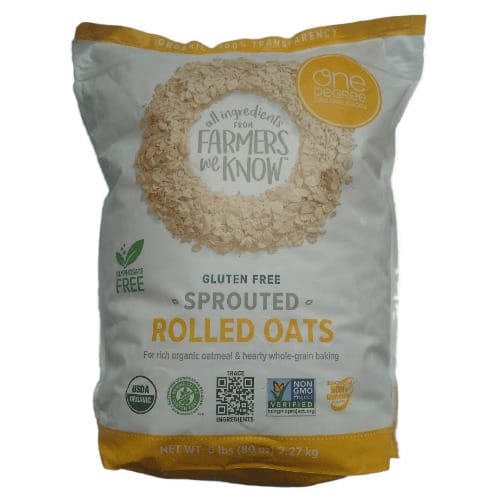 Organic Sprouted Rolled Oats -  2.27kg