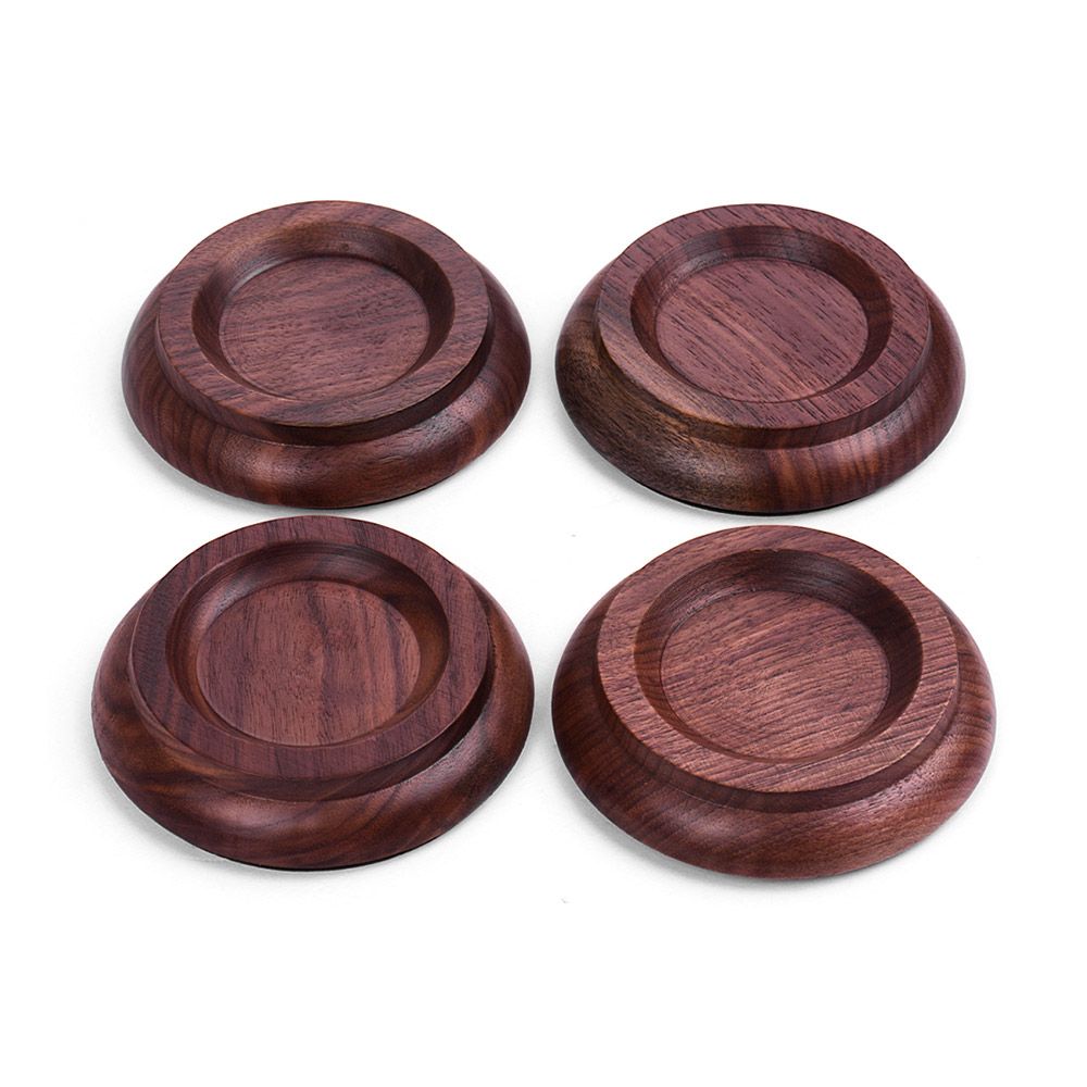4pcs/Set Upright Piano Caster Cups Coaster Solid Wood With