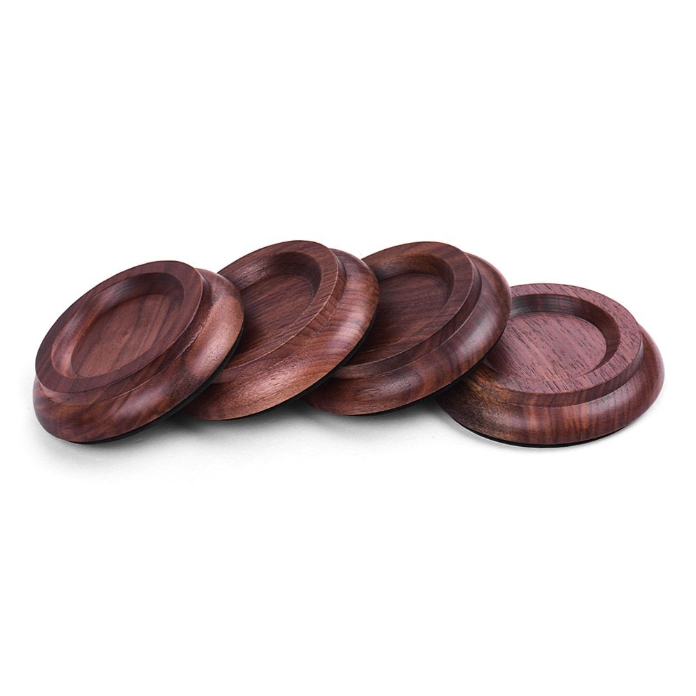 4pcs/Set Upright Piano Caster Cups Coaster Solid Wood With