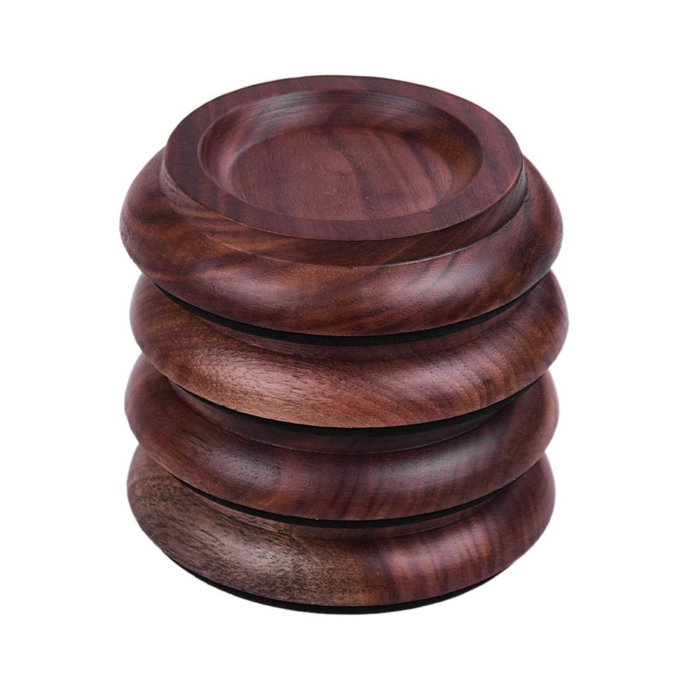 4pcs/Set Upright Piano Caster Cups Coaster Solid Wood With