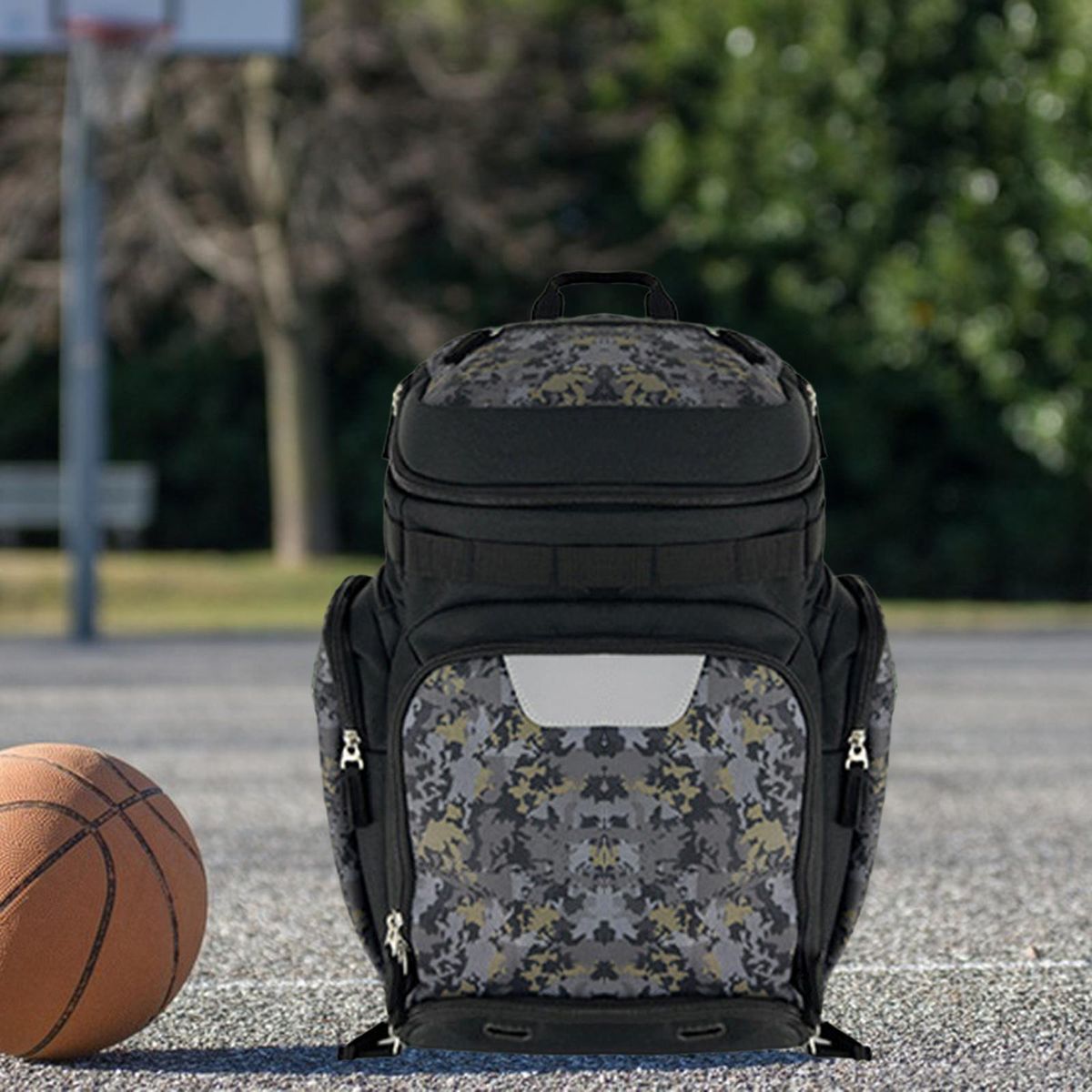 Basketball Backpack Bag  For Men Lightweight  Grey