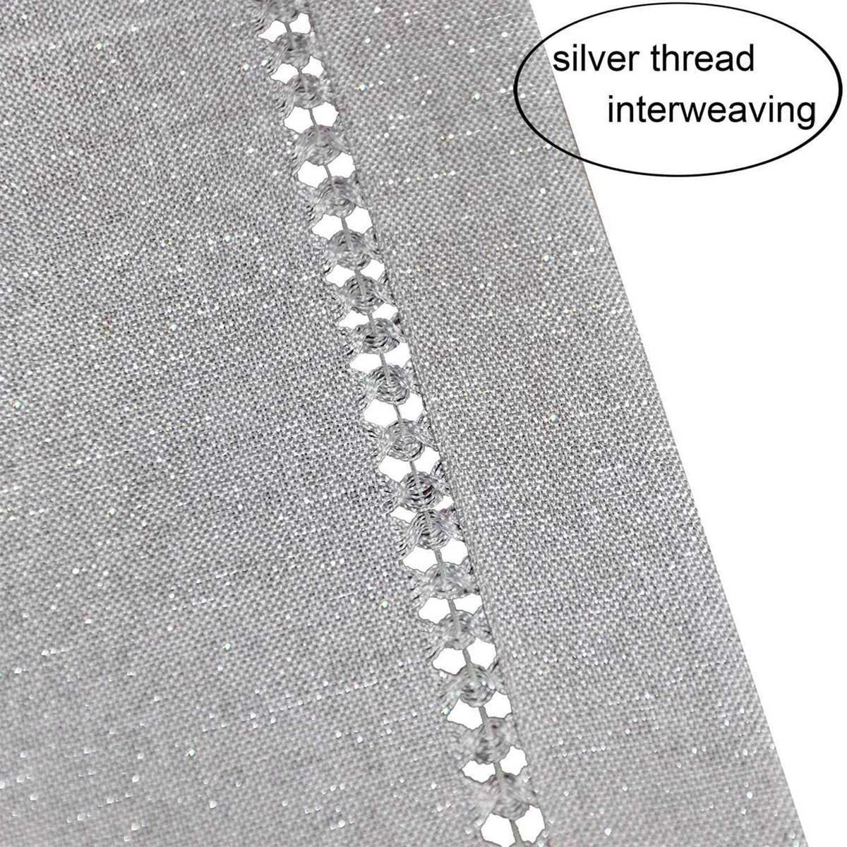 Hand Hemstitched Dining Table Runner Dresser Scarves,