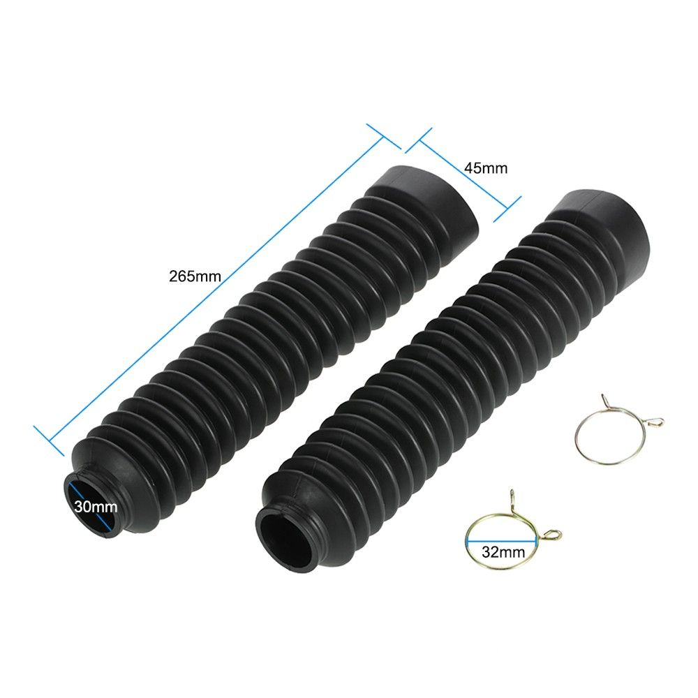 Pair Of 30*45mm Motorcycle Front Fork Boots Shock Boots