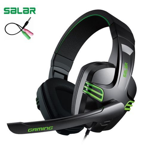Salar KX101 3.5mm Wired Earphone Gaming Headset PC Gamer