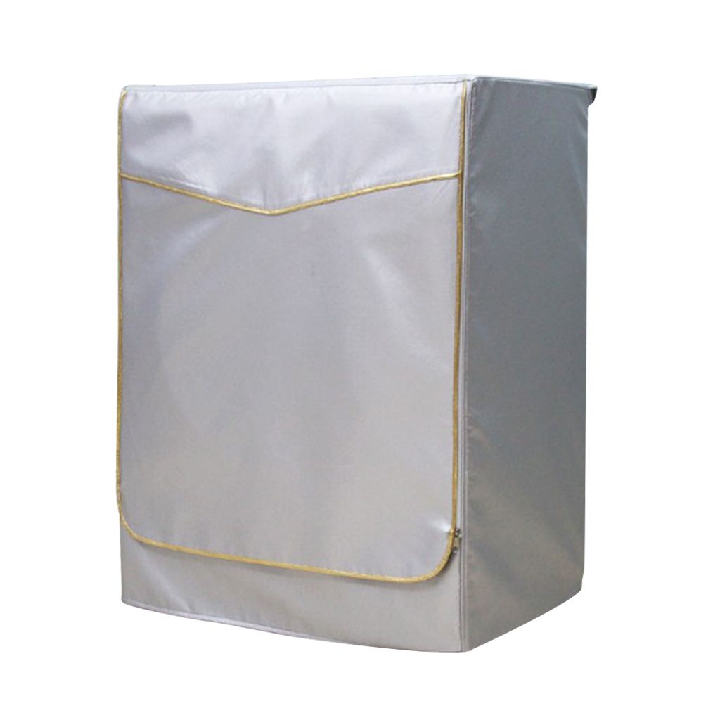 Washing Machine Cover Dust Proof Water Resistant Gold Zip On - XL